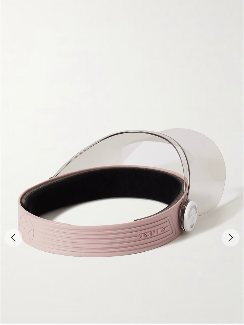 NIB Authentic CHRISTIAN DIOR Acetate DiorPacific V1U Sun Visor Pink - Picture 4 of 12